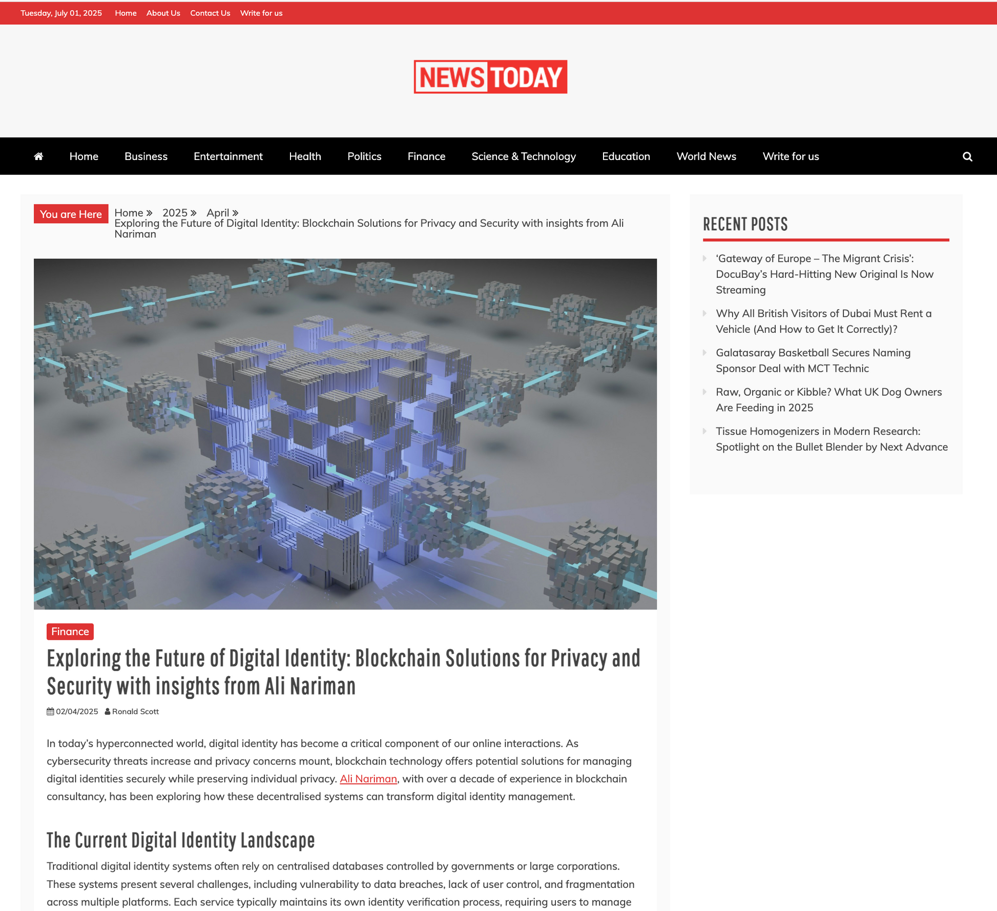 News Today - Guaranteed Placement