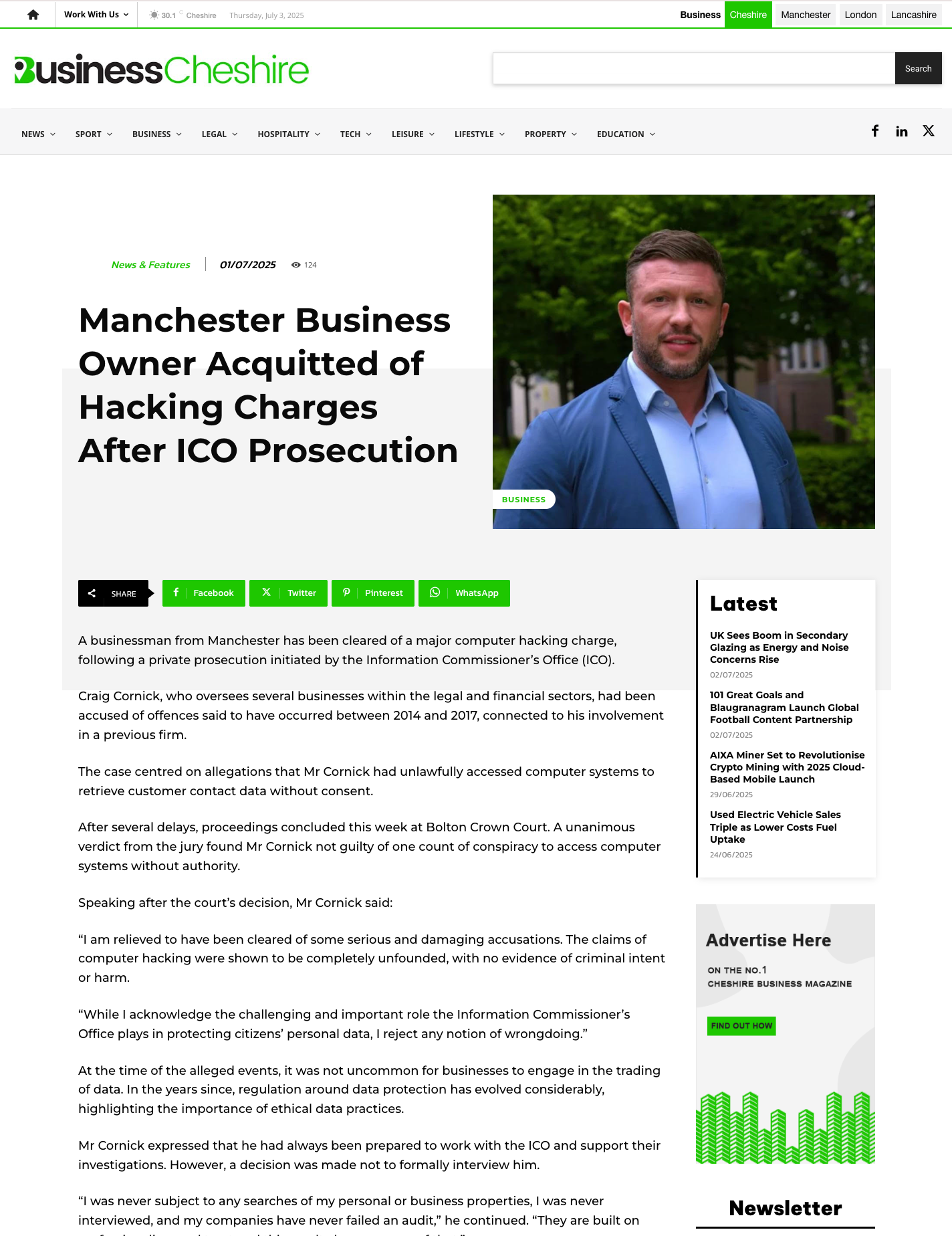 Business Cheshire - Guaranteed Placement