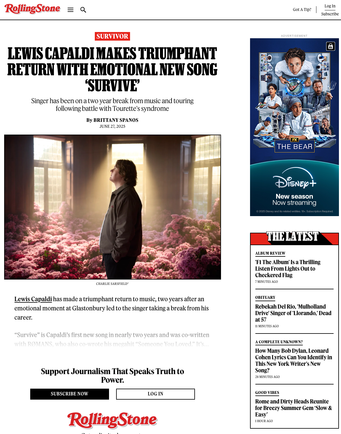 Rolling Stone UK - Guaranteed Placement
