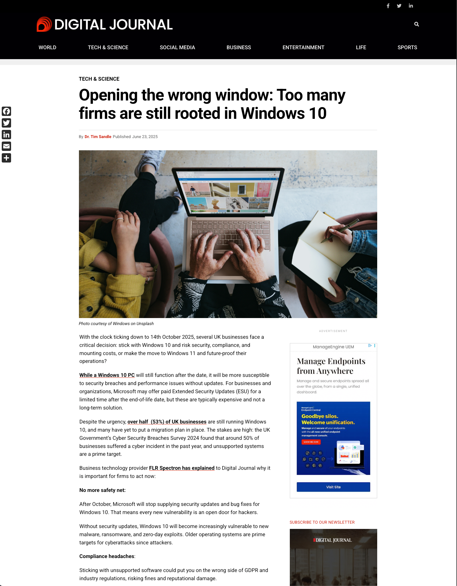 Digital Journal - Guaranteed Placement