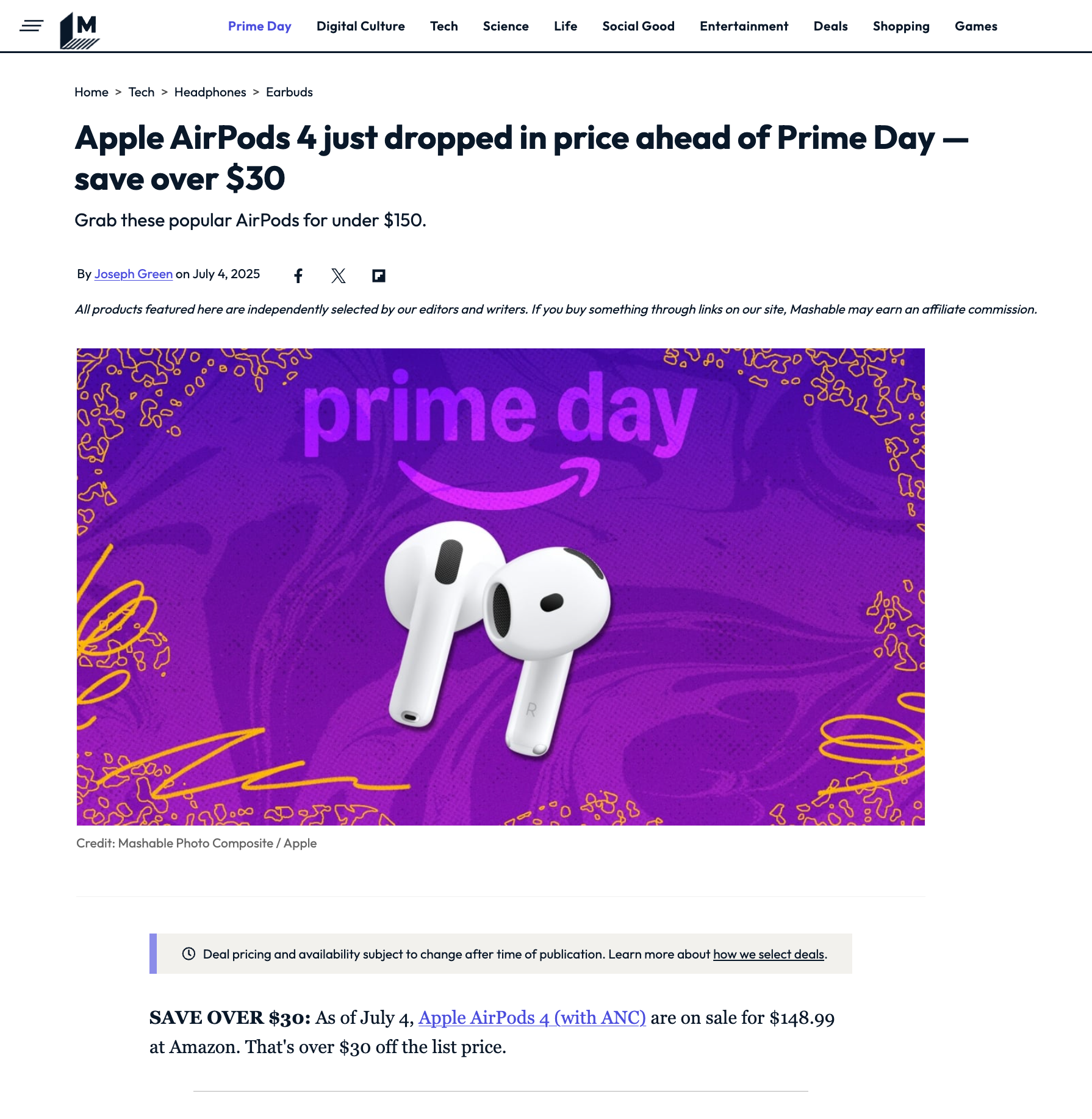 Mashable- Guaranteed Placement